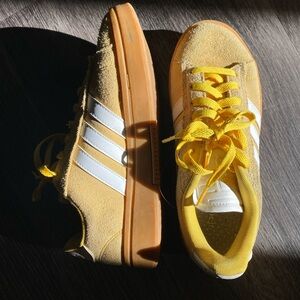 Adidas Gazelle Yellow platform Sneakers